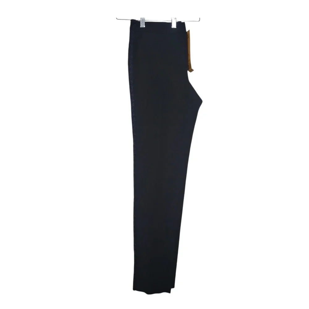 Tory Burch Womens 4 Tobie Tweed Stripe Tapered Pants Tuxedo Wool Blend 33131273